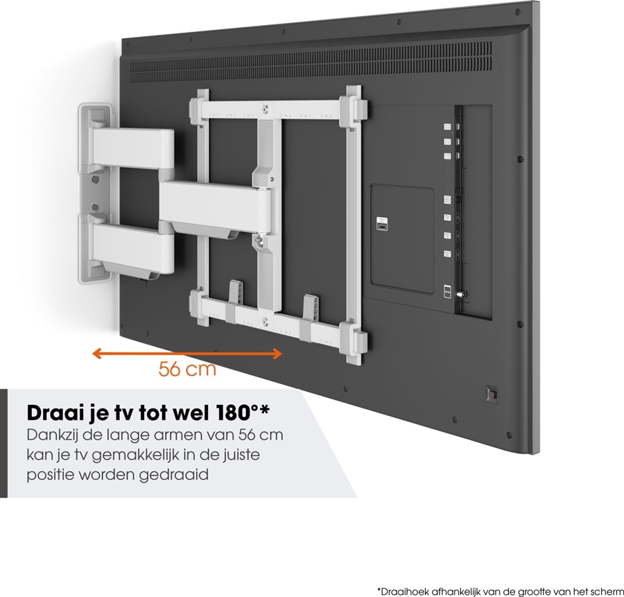 Vogel's ELITE TVM 5445 | Draaibare tv-beugel | 32-65" Wit 8